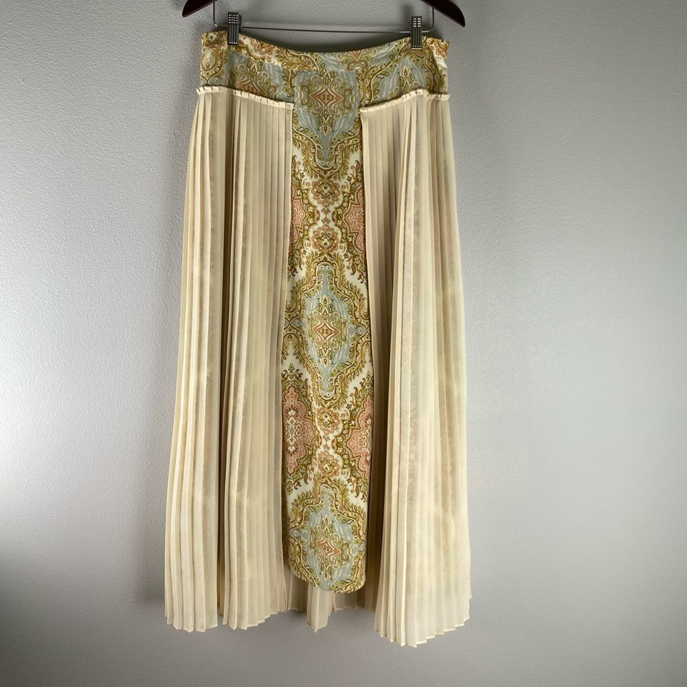 Soft Surroundings, floral, pleated maxi skirt